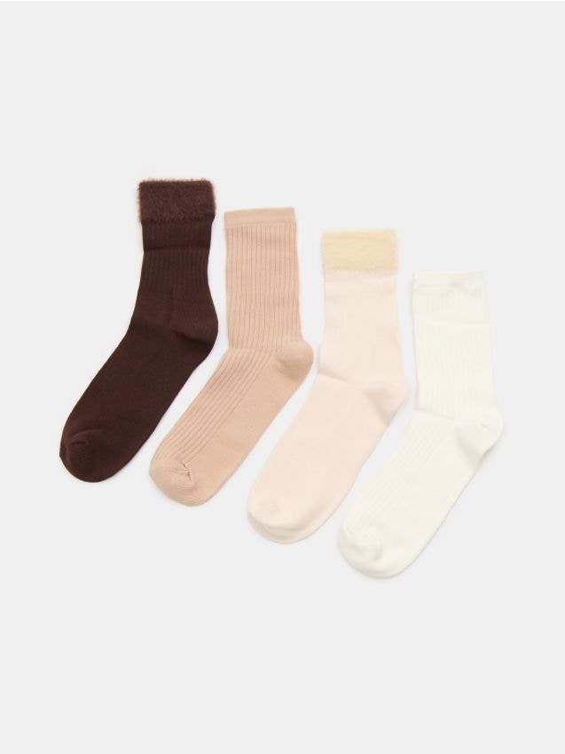 Sinsay - Duge rebraste čarape 4 pack