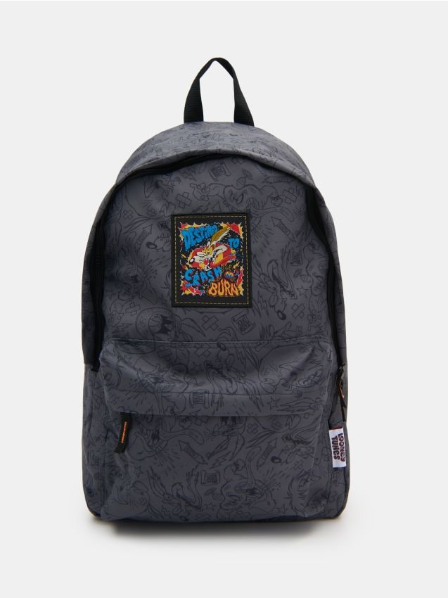 Sinsay - Rucsac Looney Tunes - gri-închis
