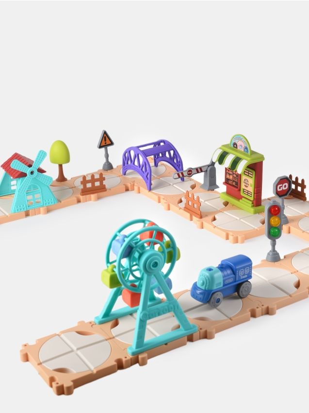 Sinsay - Set DIY – Pistă din puzzle de asamblat cu vehicul - multicolor