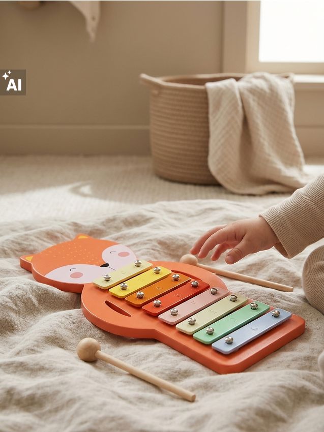 Sinsay - Xilofon pentru copii cu motiv de vulpe - multicolor