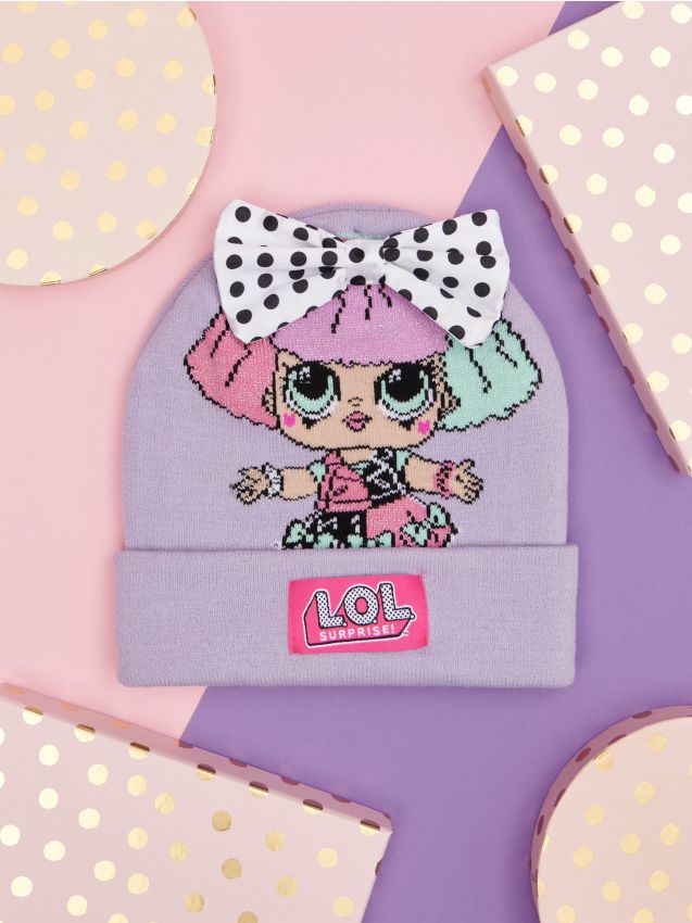 Sinsay - Căciulă tip beanie L.O.L Surprise - roz-begonie