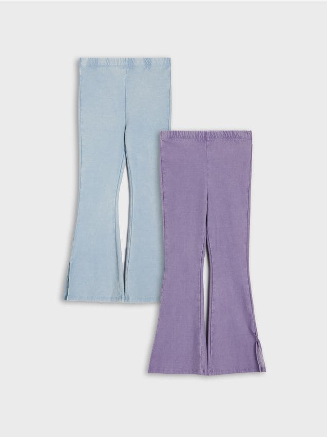 Sinsay - Colanți evazați 2 pack - multicolor