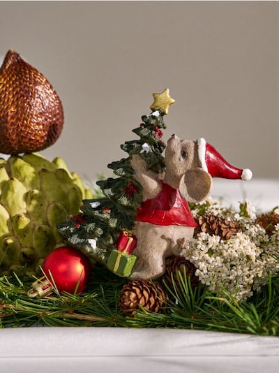 Božićna dekoracija u obliku miša