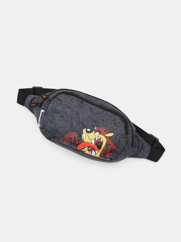 Sinsay - Borsetă cu imprimeu Looney Tunes - gri-închis