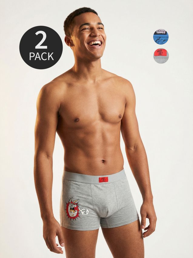 Sinsay - Bokserki ze wzorem 2 pack - wielobarwny