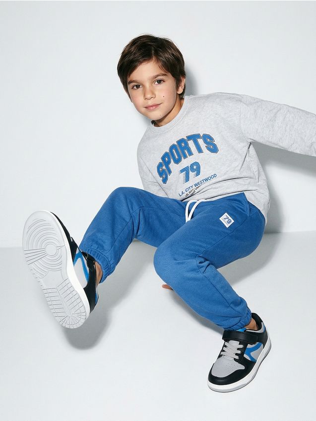 Sinsay - Komplet: bluza i spodnie - niebieski