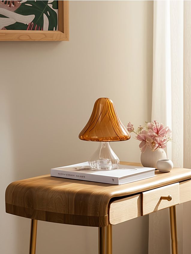 Sinsay - Lampă de masă LED decorativă în formă de ciupercă - portocaliu