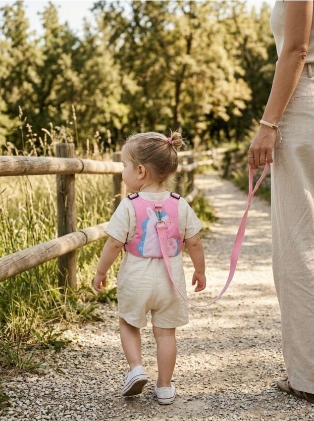 Sinsay - Bretele pentru copii - roz-pastel