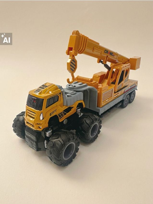 Sinsay - Jucărie - Camion cu macara - galben