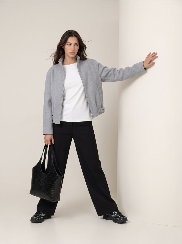 Sinsay - Tricou din bumbac basic - alb