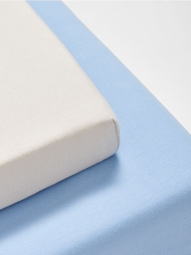 Lenzuola con angoli in cotone 2 pack - blu pallido