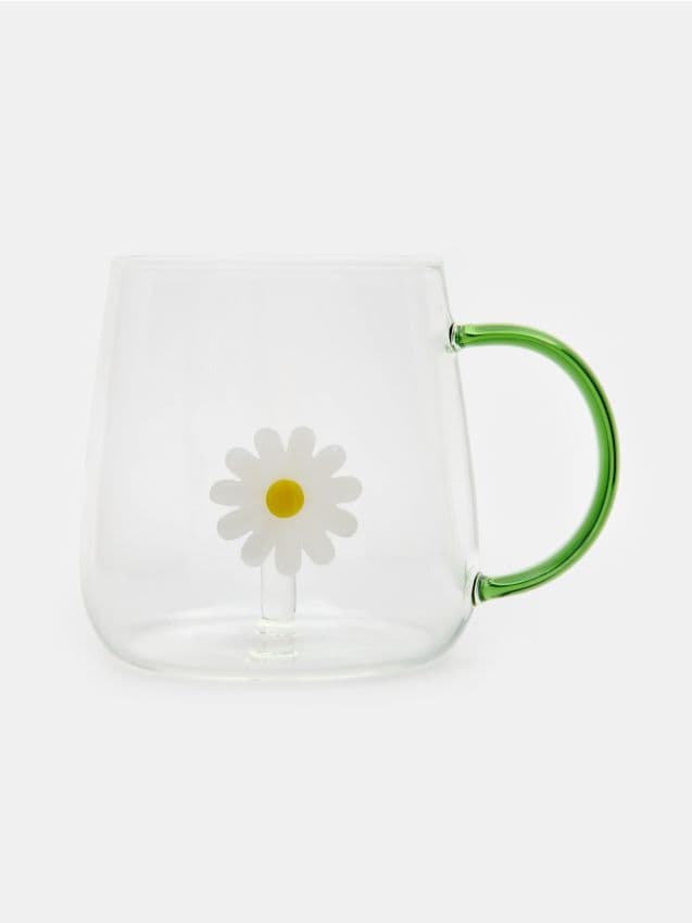 Sinsay - Cană de sticlă cu mâner - multicolor