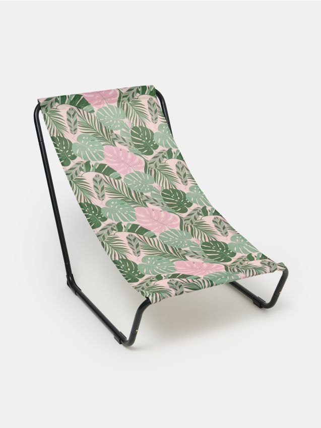 Sinsay - Skládací kempingová židle s motivem monstery - verde-pal