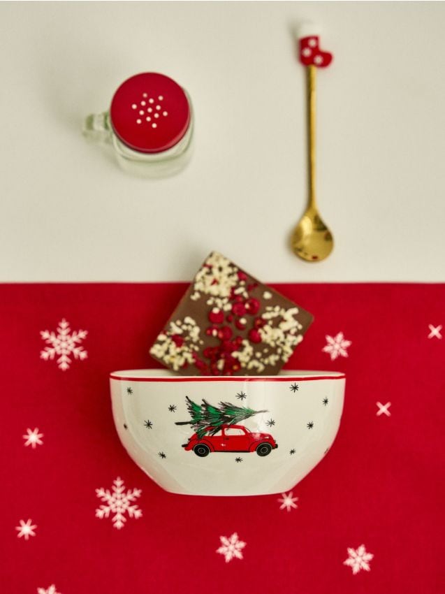 Sinsay - Misky s potlačou vianočného auta, balenie 2 kusy - viacfarebná