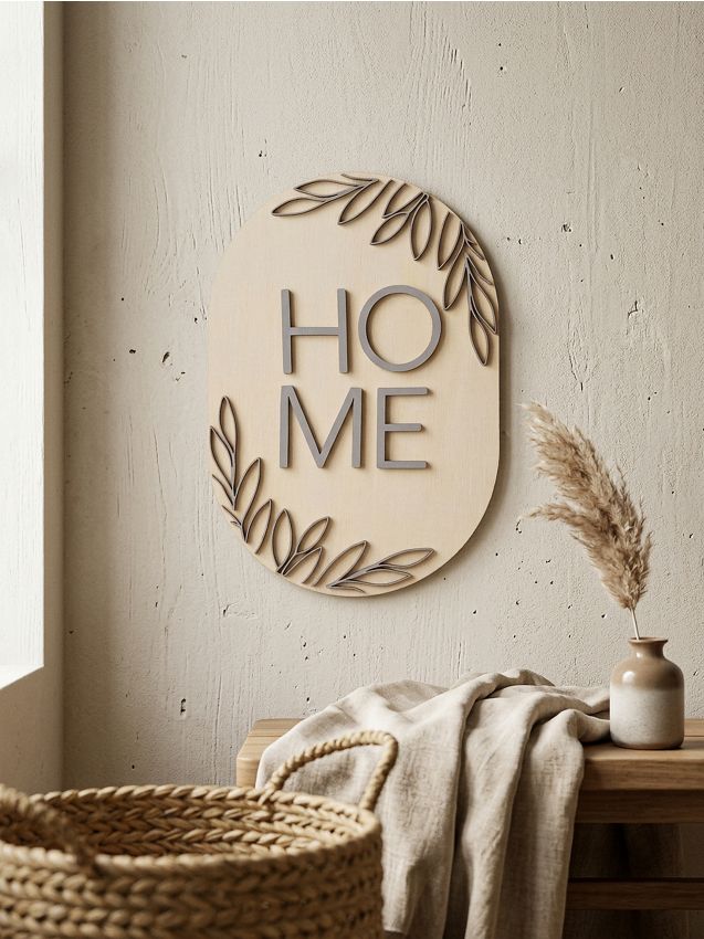 Sinsay - Decorațiune suspendată cu inscripția Home - multicolor