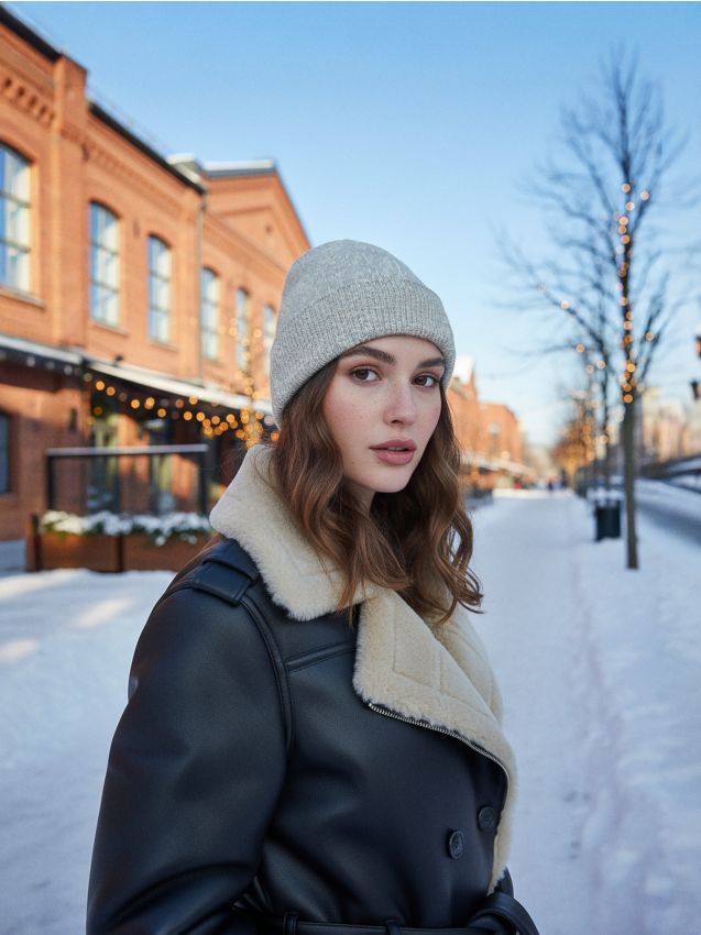 Sinsay - Čiapka beanie - svetlošedá