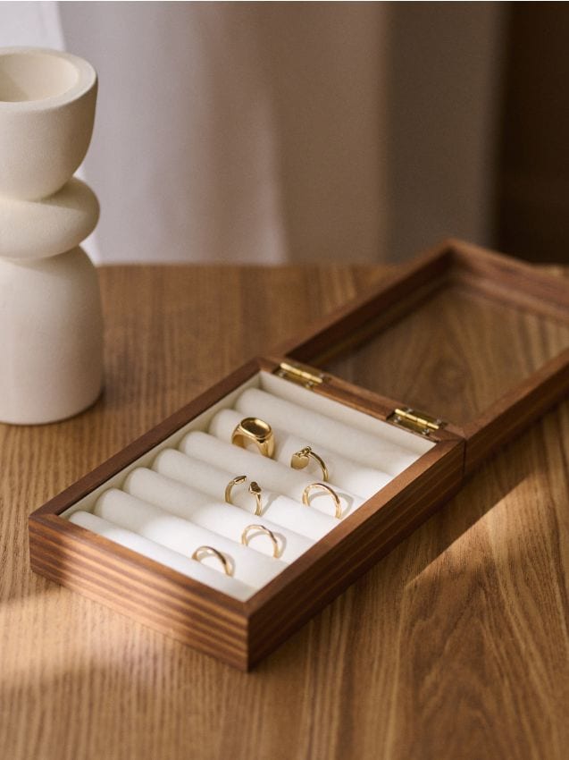 Sinsay - Casetă din lemn - bej