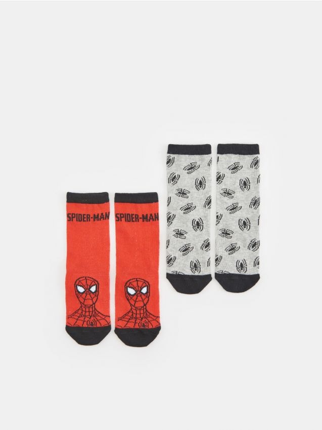 Sinsay - Skarpetki Spiderman 2 pack - czerwony