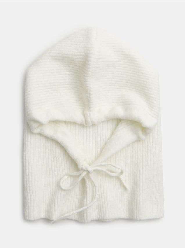 Sinsay - Žebrovaná kukla - krémová