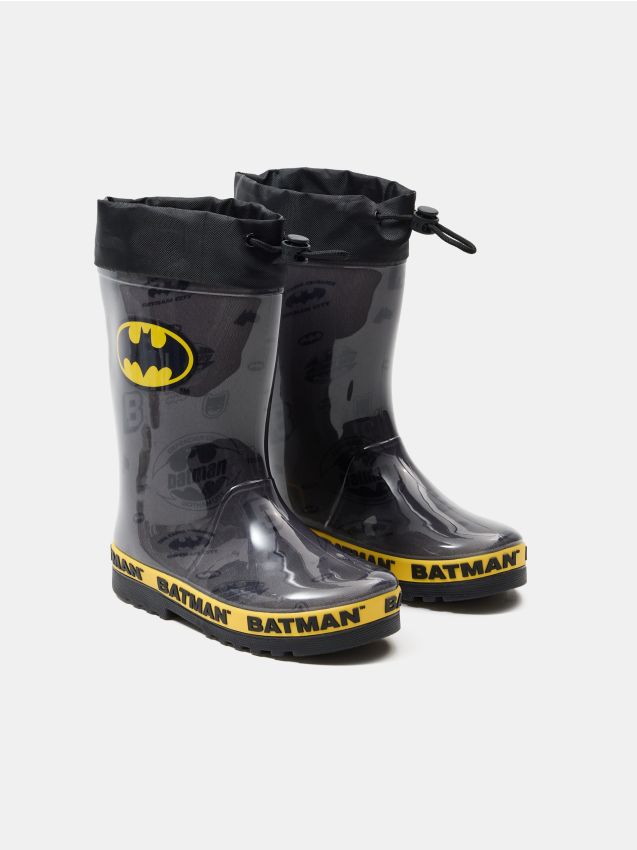 Sinsay - Cizme de ploaie cu lumini LED Batman - gri-închis