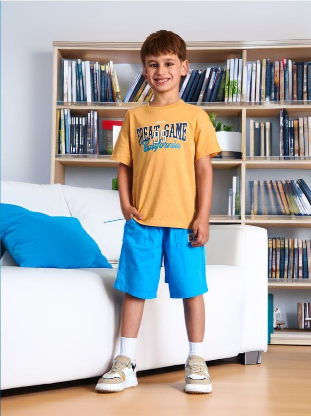 Pantaloni scurți Culoare mid blue - SINSAY - 773AC-52X