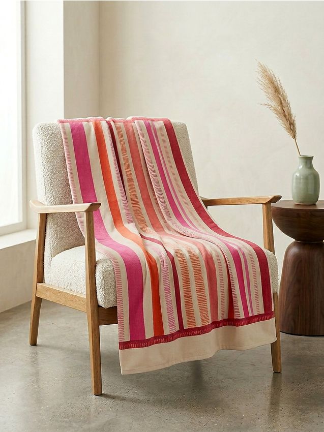 Coperta a righe - multicolor