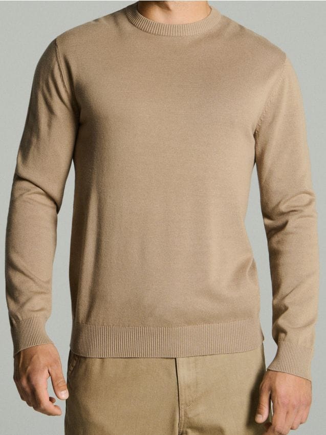 Sinsay - Sveter s dlhými rukávmi - béžová