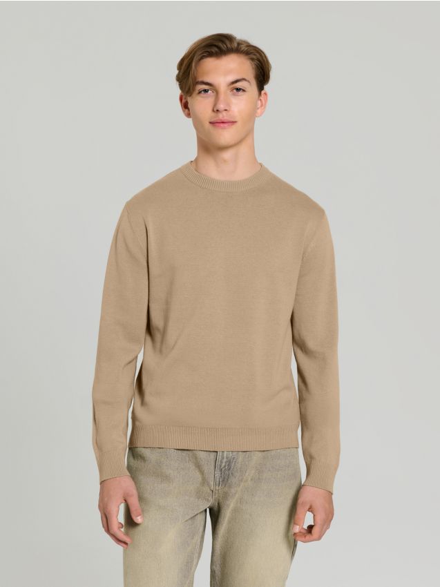 Sinsay - Sweter z długim rękawem - beżowy