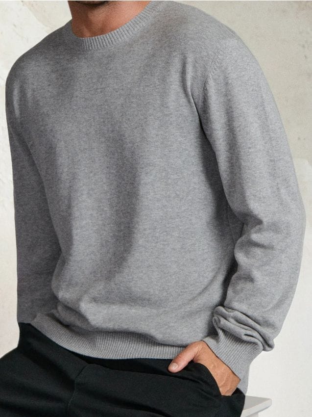 Sinsay - Sveter s dlhými rukávmi - svetlošedá