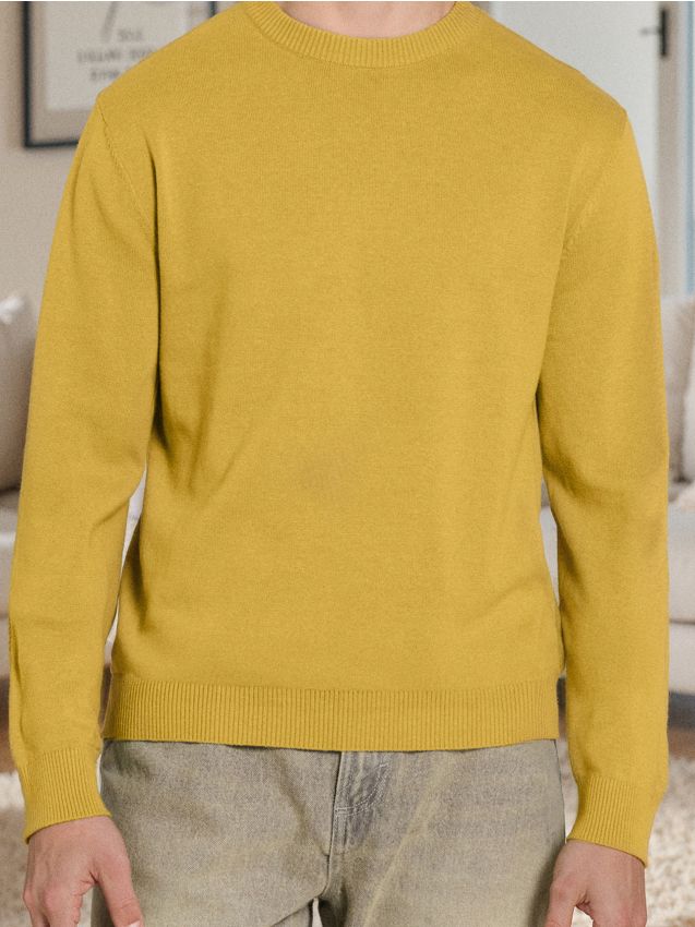 Sinsay - Sveter s dlhými rukávmi - horčicová