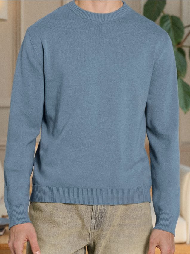 Sinsay - Sveter s dlhými rukávmi - svetlomodrá