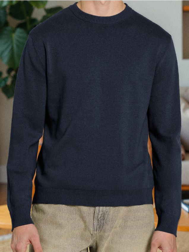 Sinsay - Sveter s dlhými rukávmi - tmavomodrá