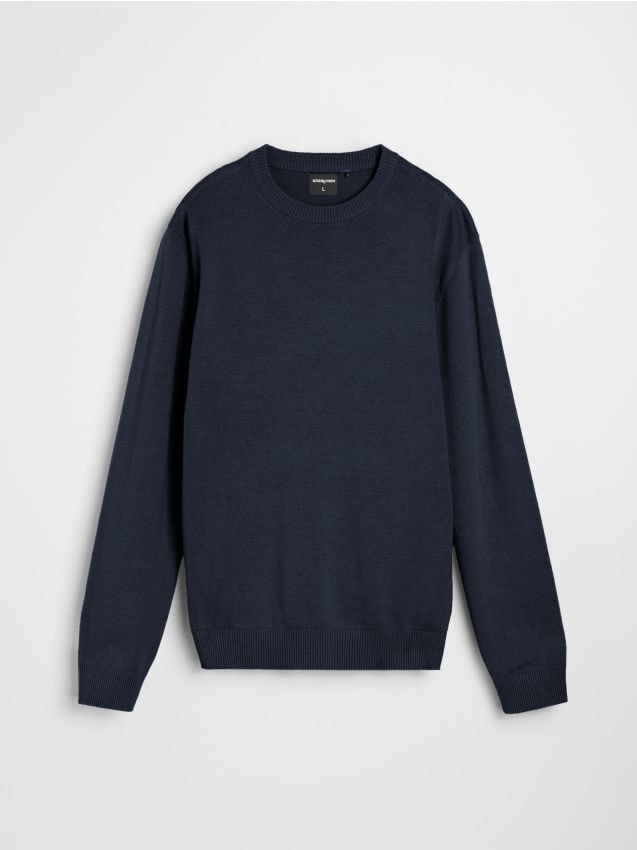 Sinsay - Pulover cu mânecă lungă - bleumarin