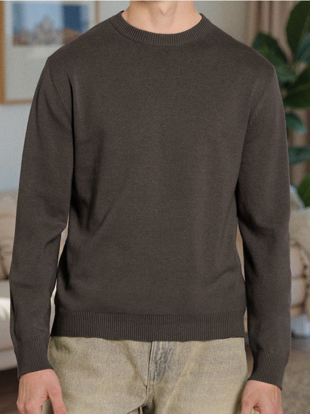 Sinsay - Sveter s dlhými rukávmi - olivová