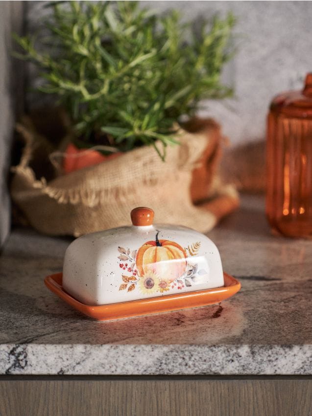 Sinsay - Keramická maslenka - oranžová