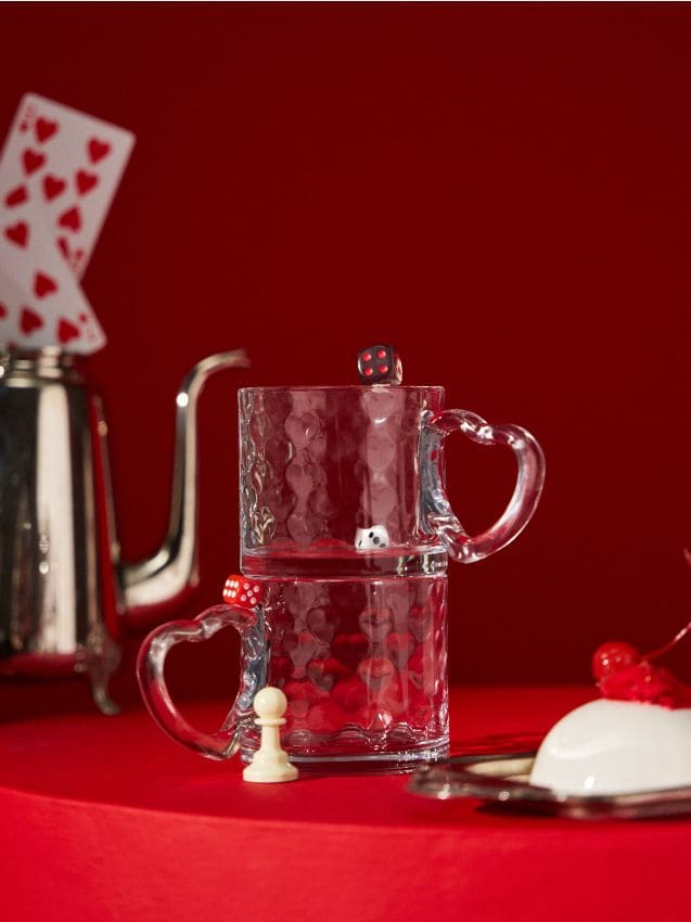 Sinsay - Sklenené hrnčeky, balenie 2 ks - clear