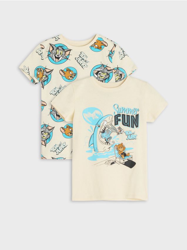 Sinsay - Súprava 2 tričiek Tom & Jerry - telová