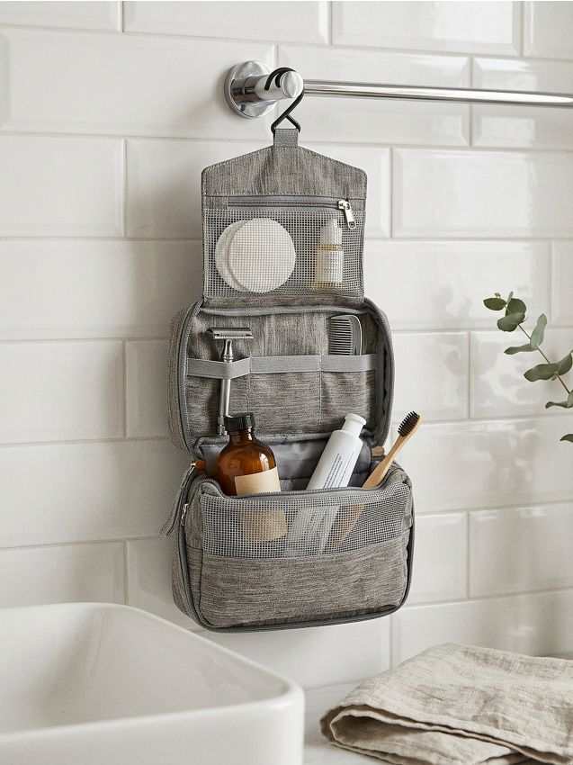 Sinsay - Geantă de cosmetice de călătorie - gri deschis