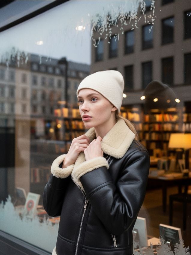 Sinsay - Čiapka beanie - krémová