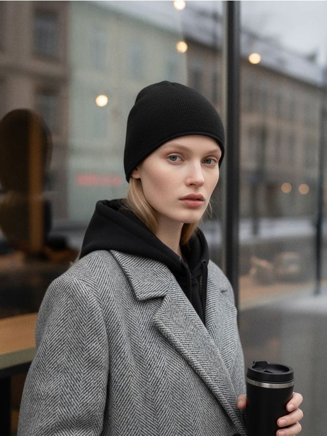 Sinsay - Čiapka beanie - čierna