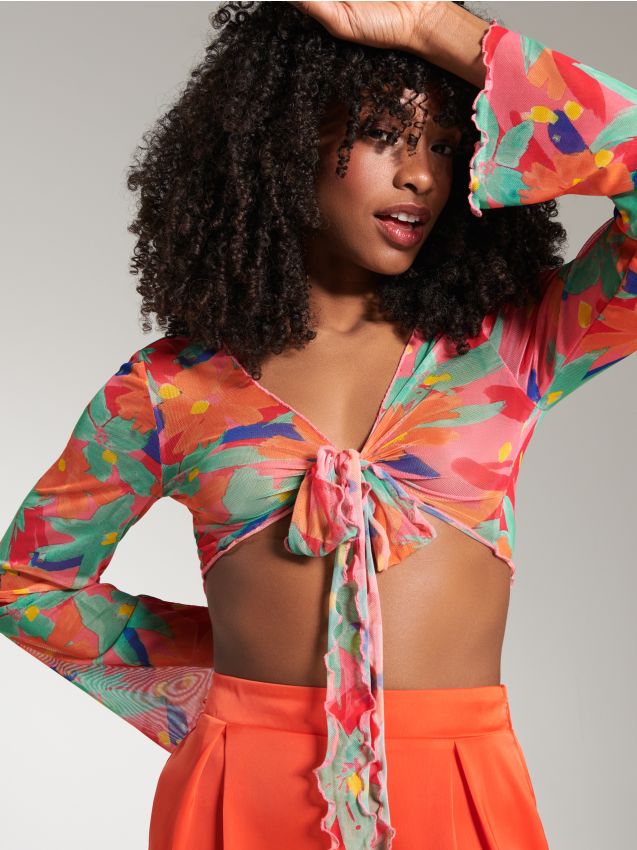 Crop top cu model - SINSAY