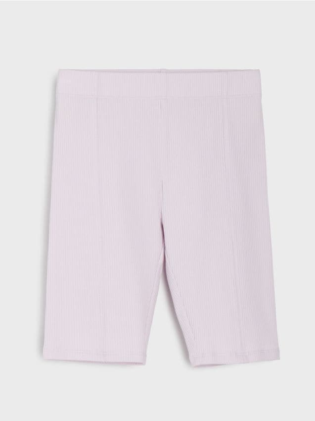 Sinsay - Prążkowane kolarki z bawełny - fioletowy