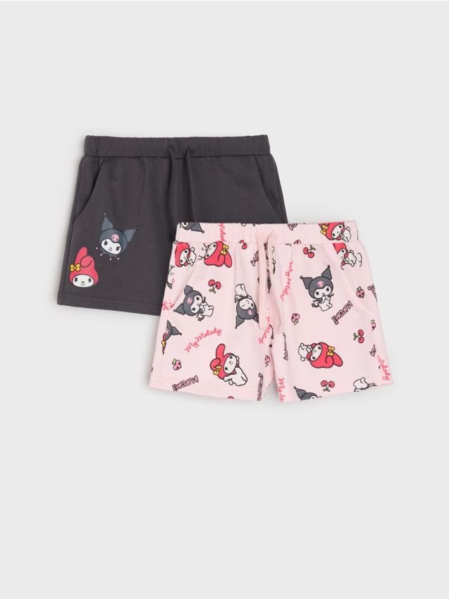 Sinsay - Set de 2 perechi de pantaloni scurți Kuromi - multicolor