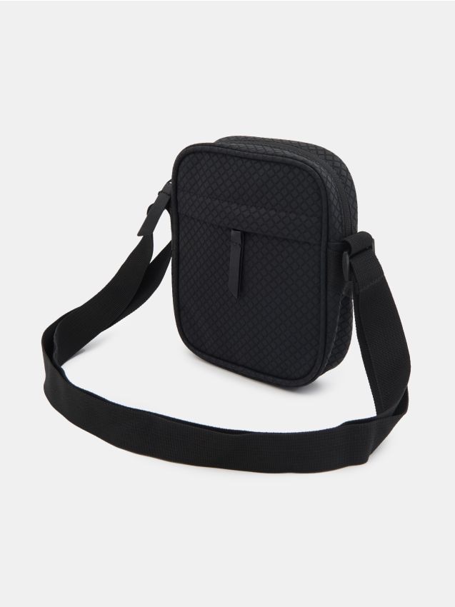 Sinsay - Geantă crossbody cu model embosat - negru