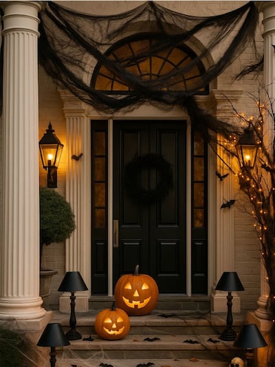 Ozdoba na Halloween pajęczyna