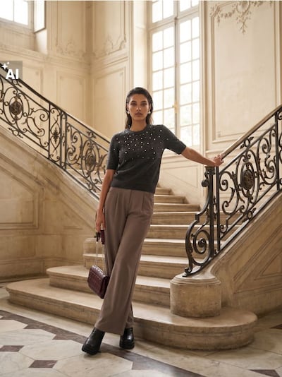 Elegante Wide-Leg-Hose mit Falten