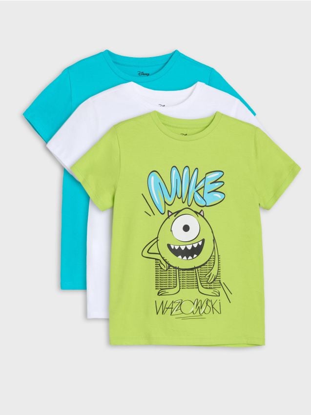 Sinsay - Koszulki 3 pack Monsters University - wielobarwny