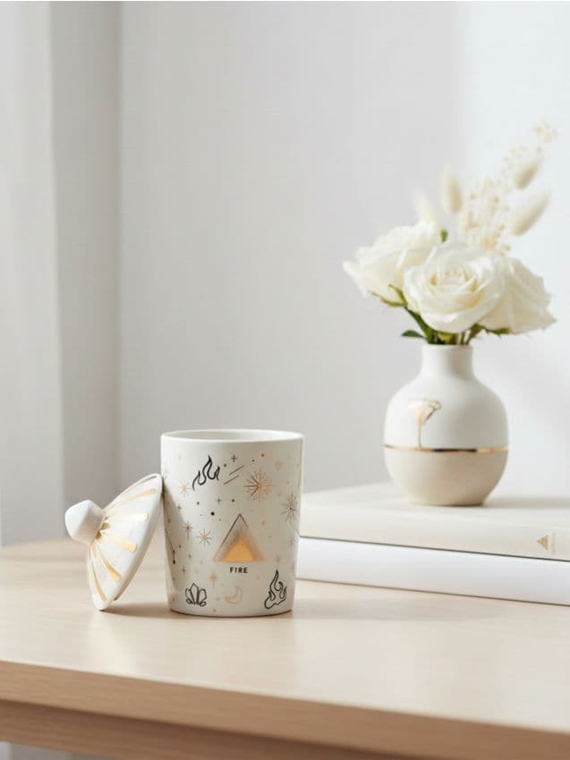 Sinsay - Lumânare parfumată cu motiv zodiacal, aromă de șemineu - multicolor