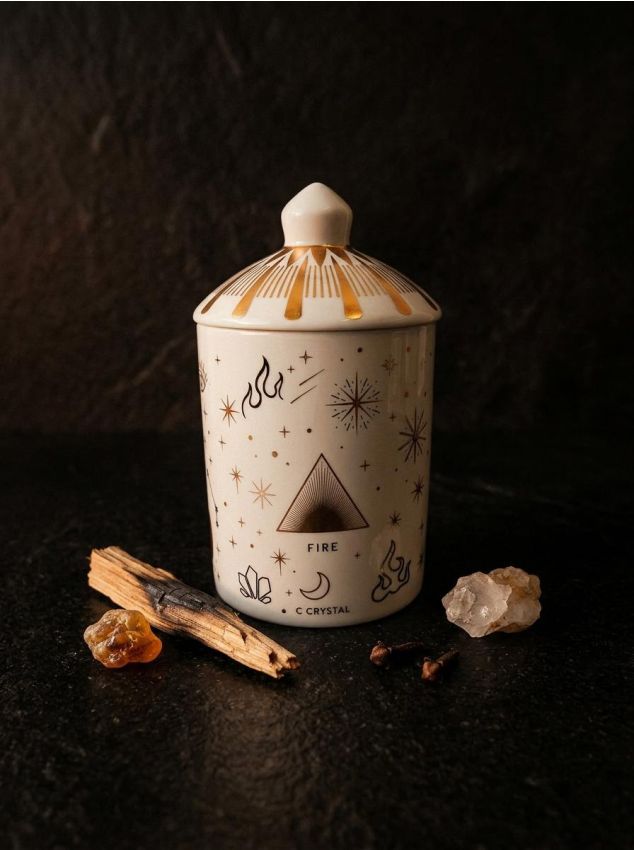 Sinsay - Lumânare parfumată cu motiv zodiacal, aromă de șemineu - multicolor