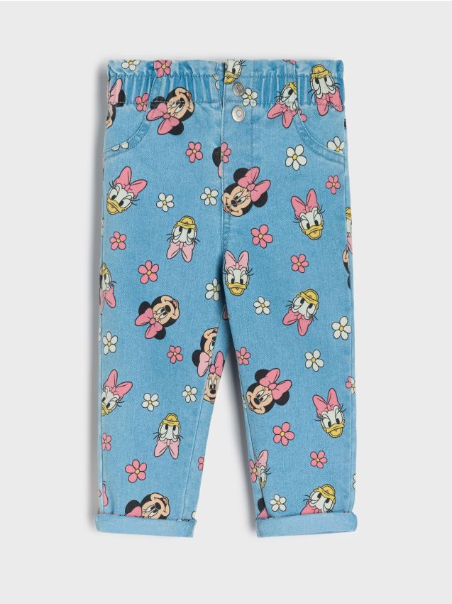 Sinsay - Blugi cu elastic în talie Disney - albastru
